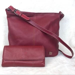 The Sak Red Leather Crossbody Purse Clarks Wallet